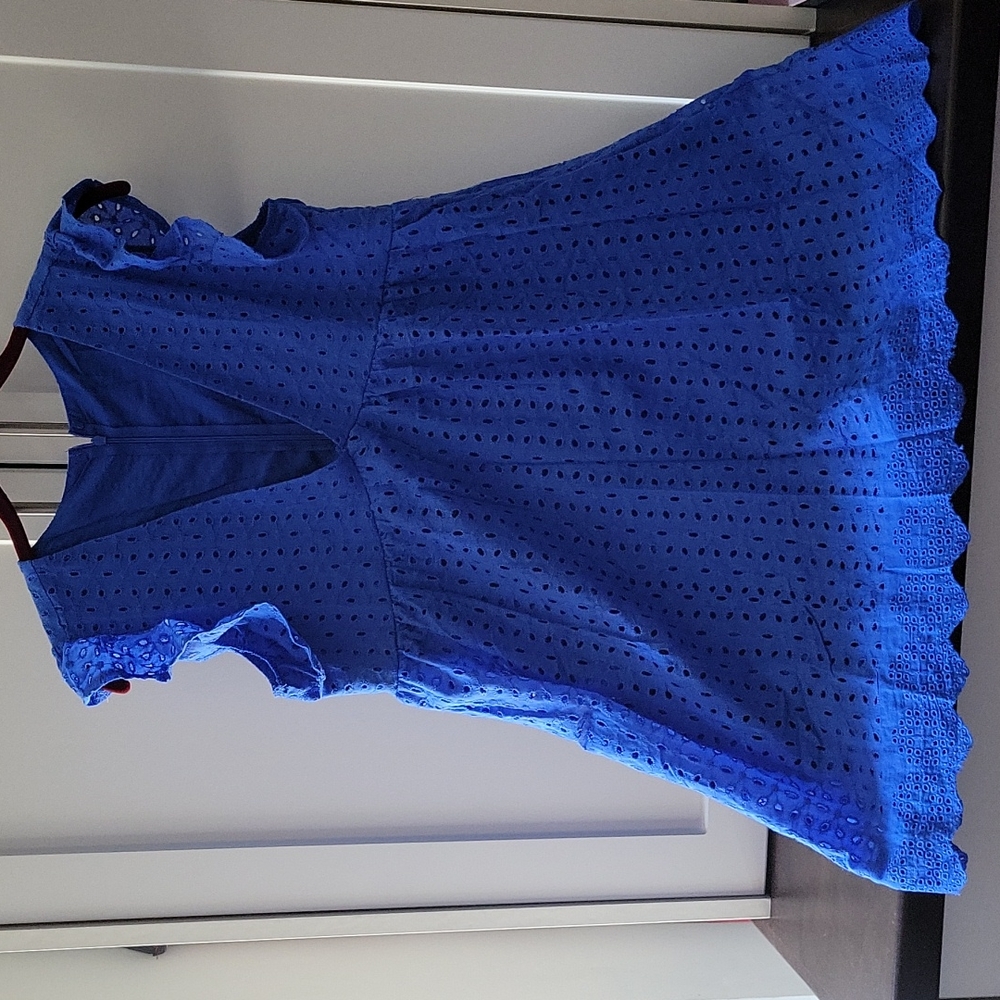 Summer mini romper in a beautiful blue